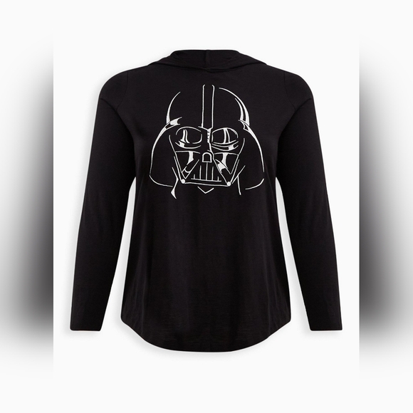 TORRID Star Wars Heritage Slub Darth Vader Hoodie Size 4 - Picture 5 of 11